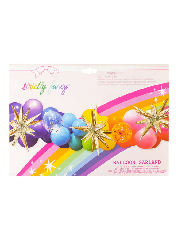 Strictly Fancy 6FT Balloon Garland, Multicolor