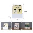 thumbnail image 2 of Lefu Retro Wooden Block Calendar Perpetual Calendar Desk Calendar Desktop Ornament, 2 of 9