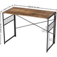 thumbnail image 3 of FurnitureR Minimalist Laptop Desk, Simple Computer Writing Desk with Sturdy Metal Frame, Modern Foldable Workstation for Home Office, Study, or Small Spaces, 3 of 18