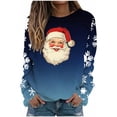 thumbnail image 1 of Chandails en Molleton Sans Capuche d'Halloween pour Femmes Imprimé Décontracté Coupe Ample Manches Longues Col Rond Haut d'Hiver pour Automne Printemps Mode de Rue Usage Quotidien Scolaire, 1 of 4