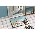 thumbnail image 4 of Merry Christmas Carolers Chow Chow Chocolate Door Mat, 4 of 4