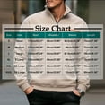 thumbnail image 3 of YLSDY Men's Golf Sweatshirts, Quarter Zip Stand Collar Long Sleeve Fall Winter Casual Athletic Workout Sweaters Pullover Khaki XXXL, 3 of 7