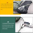 thumbnail image 3 of Soidarity Cuerda auxiliar resistente al desgaste supervivencia Paracord ligero conveniente profesional senderismo tendedero escalada Escalada Negro 31m Soidarity OD027594-01, 3 of 6