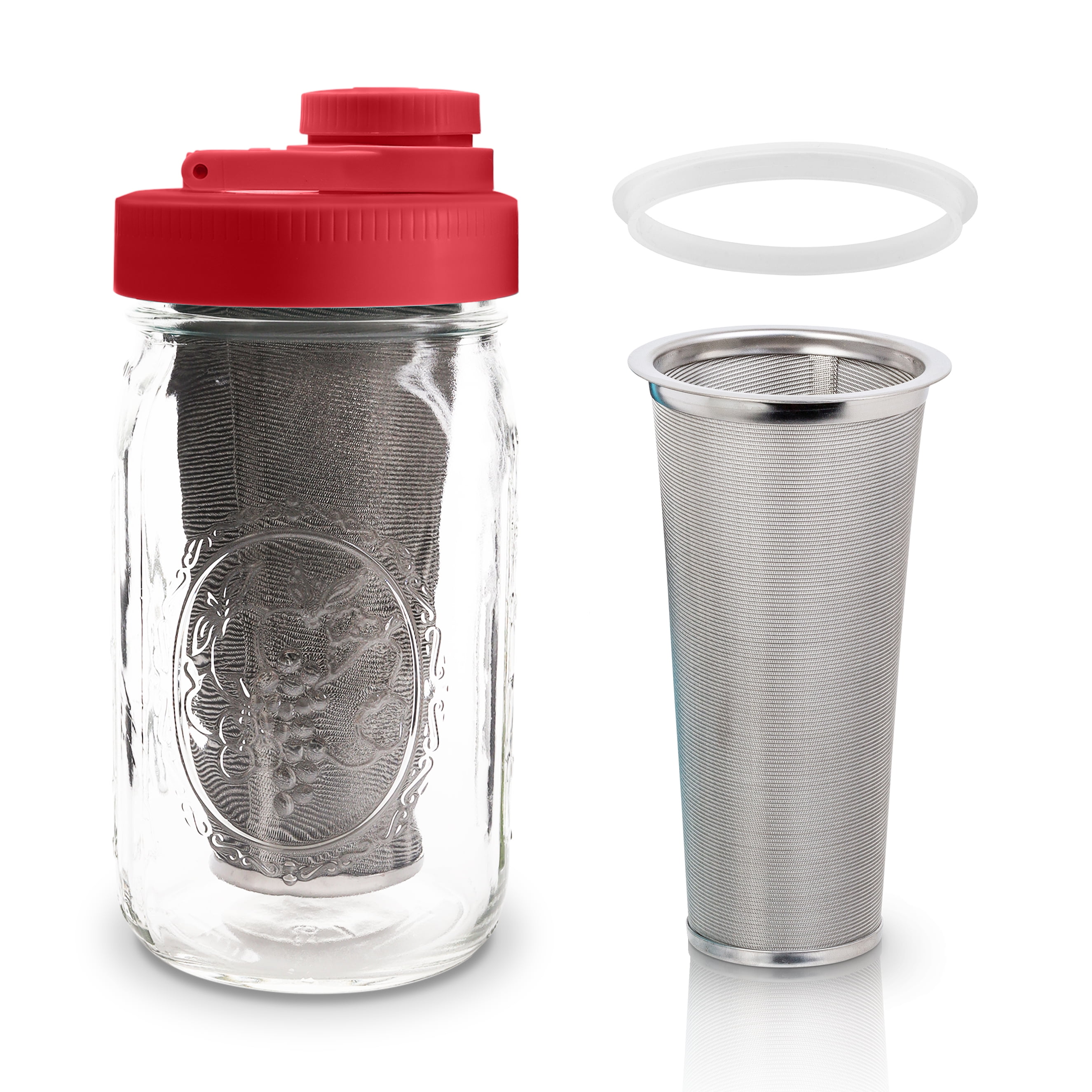  Altura The TUBE+ Cold Brew Coffee Maker, Cold Brew Coffee  Filter for Wide Mouth Mason Jar