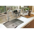 thumbnail image 4 of Design House Rectangular Single Bowl 32x18x10-inch 18-Gauge Undermount Stainless Steel Kitchen Sink Combo with Sink, Roll-Up Drying Rack and Drain Strainer Basket, 4 of 13