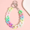 thumbnail image 4 of Acrylic Plastic Link Chain Keychain Macaron Color Handmade Key Ring For Girls Gifts Handbag Charms tzw, 4 of 7