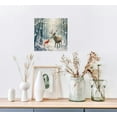 thumbnail image 3 of JEUXUS Reindeer and Cardinal Wall Art, Cute Christmas Artwork, Snowy Winter Forest, Scenic Nature, Premium Gallery Wrapped Canvas Decor, Ready to Hang,, 3 of 4