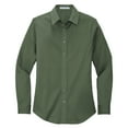 thumbnail image 5 of Yellow Rooster Womens Long Sleeve Easy Care Shirt Clover Green L, 5 of 6