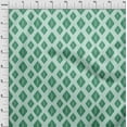 thumbnail image 4 of oneOone Cotton Cambric Green Fabric Asian Ikat Quilting Supplies Print Sewing Fabric By The Yard 42 Inch Wide, 4 of 4