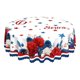 thumbnail image 2 of CaiYueKe 4th of July Tablecloth 60 Inch Round Patriotic Stars Table Cloth American Independence Day Memorial Day Table Cover for Kitchen Party Dining Picnic Indoor Outdoor Decor, 2 of 7
