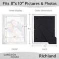 thumbnail image 6 of Langdon House 8x10 Marble White Picture Frames, Farmhouse Style, 6 Pack, Richland Collection (US Company), 6 of 6
