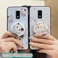 thumbnail image 4 of ABL-Phone Case For BLU View4, Dirt-resistant Back Cover Quicksand Skin feel silicone Soft Case Simplicity Glitter Rotatable stand Protective Phone Lens Protection Waterproof Kickstand, 4 of 9