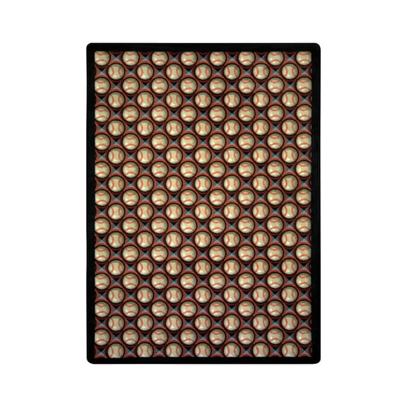 Bases Loaded 7'8" x 10'9" Area Rug In Color Night Game