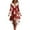 Red, variant on Oksale Xmas Tree Funny Print Christmas Dress for Women Fuzzy Plush Collar Midi Dresses Comfy Long Sleeve High Low Holiday Dresses Elegant Plus Size Outfits Red XXXL
