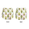 thumbnail image 5 of Vsdgher Avocado Playing Music Print Women's Running Double Layer Shorts High Waisted with Pockets Elastic Yoga Workout Athletic Gym Sports, 5 of 8