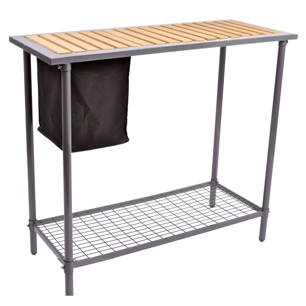 DarcieMay Garden Utility Steel Potting Bench, Weather proof Yes