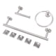 thumbnail image 2 of Accesorios De Baño, Juego De Accesorios De Baño De Apariencia Cepillada Mano De Obra Fina Fácil De Instalar Para Cuarto De Baño Crtynell Cocina, Decoración y Otros, 2 of 5