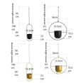 thumbnail image 5 of Cestas para macetas colgantes Maceta minimalista Contenedor de macetas colgantes de metal para jardín interior y exterior Gold-B, 5 of 5