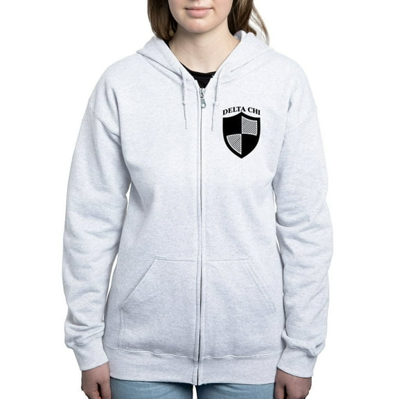 CafePress - Delta Chi Black Icon Sweatshirt - Women's Zip Hoodie
