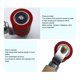 thumbnail image 5 of M Buder Rodillo de Presión Manual de Silicona para Costuras de PVC Rojo (12.1 cm / 4.76 inches), 5 of 9