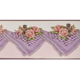 thumbnail image 3 of Peel and Stick Pink Bloomed Roses Lilac Mauve Table Cloth Kitchen Wallpaper Border Retro Design, Roll 33 ft. x 4 in., Self Adhesive, 3 of 4