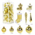thumbnail image 2 of 21PCS Plastic  Tree Decor Christmas Decorations Ball Ornament (Light Blue), 2 of 8