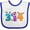 White and Royal, variant on Inktastic Monsters Like Pi- Pi Day Numbers Boys or Girls Baby Bib