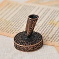 thumbnail image 3 of Vintage Metal Faux Feather Pen Holder Stand Organizer Stationery Accessory Tool, 3 of 9