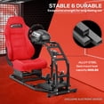 thumbnail image 4 of Supllueer Racing Simulator Cockpit With Gaming Adjustable Red Suede Seat Fits For Logitech G920 G923 Thrustmaster T248 Fanatec.Excluding electronic devices, 4 of 21