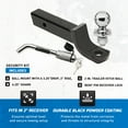thumbnail image 3 of Reese Interlock Trailer Hitch Ball Mount Security Kit, 5000 Pounds Capacity, 3 of 12
