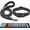 Black Collar+Leash, variant on Solennerer Reflective Dog Collar Dog Leash Sets with Padded Handle Adjustable Nylon Collars for Small, Medium and Large Dogs