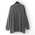 thumbnail image 6 of IROINNID Women's Cardigan Open Front Jacket Solid Color Long Sleeve Casual Ladies Cardigan Coat Outerwear, Gray, 6 of 9