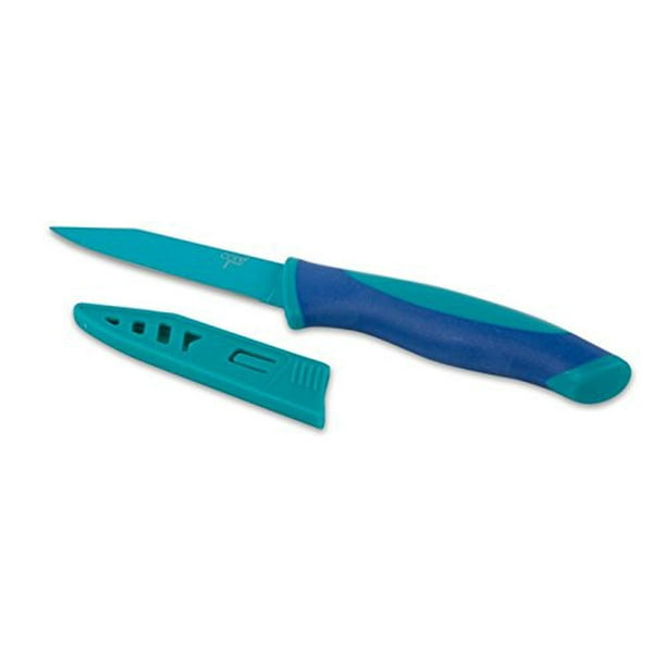 Core Kitchen 3 5 Quot Designer Paring Knife With Matching Sheath Teal Walmart Com Walmart Com