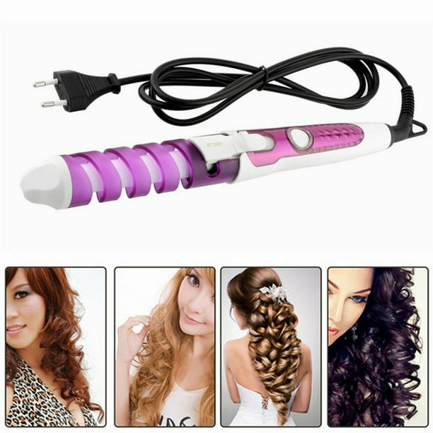 Electric Magic Hair Styling Tool Rizador De Pelo Hair Curler Roller Pro  Spiral Curling Iron Wand Curl Styler eu plug - Walmart.com
