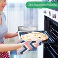 thumbnail image 2 of Yayeee Pot Holders Kitchen Heat Resistant with Pocket 7"x9.8" Cotton Oven Cooking Hot Pads, White Geometric, 2 of 7