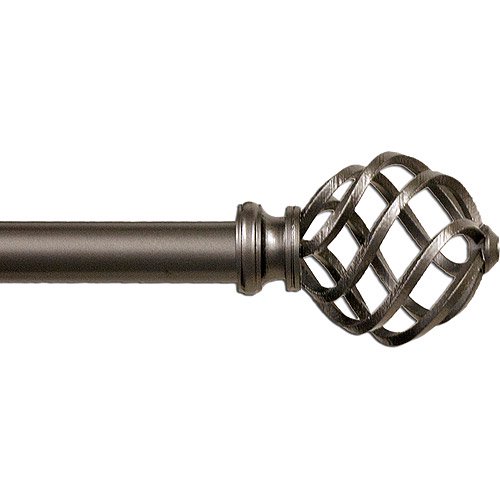 Better Homes and Gardens Cage Curtain Rod, Pewter