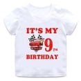 thumbnail image 1 of Camiseta con estampado de Disney para niños y niñas, camisa de algodón de manga corta con estampado gráfico de dibujos animados, decoración para fiesta de cumpleaños de bebé, 1 of 4