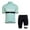 Green, variant on JIKNTTR Men's 2 Piece Summer Short Sets Cycling And Wocouple Models Short Sleeved Cycling Road Bike Cycling Backpacking Suit Summer Beach Outfits