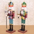 thumbnail image 3 of 12" Nutcracker Wooden Soldier Figurines Toys Ornaments Christmas Holiday Decoration Gifts, 3 of 9