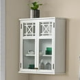 Alaterre Furniture Derby 27"W x 29"H Wall Mounted Bath Storage Cabinet ...