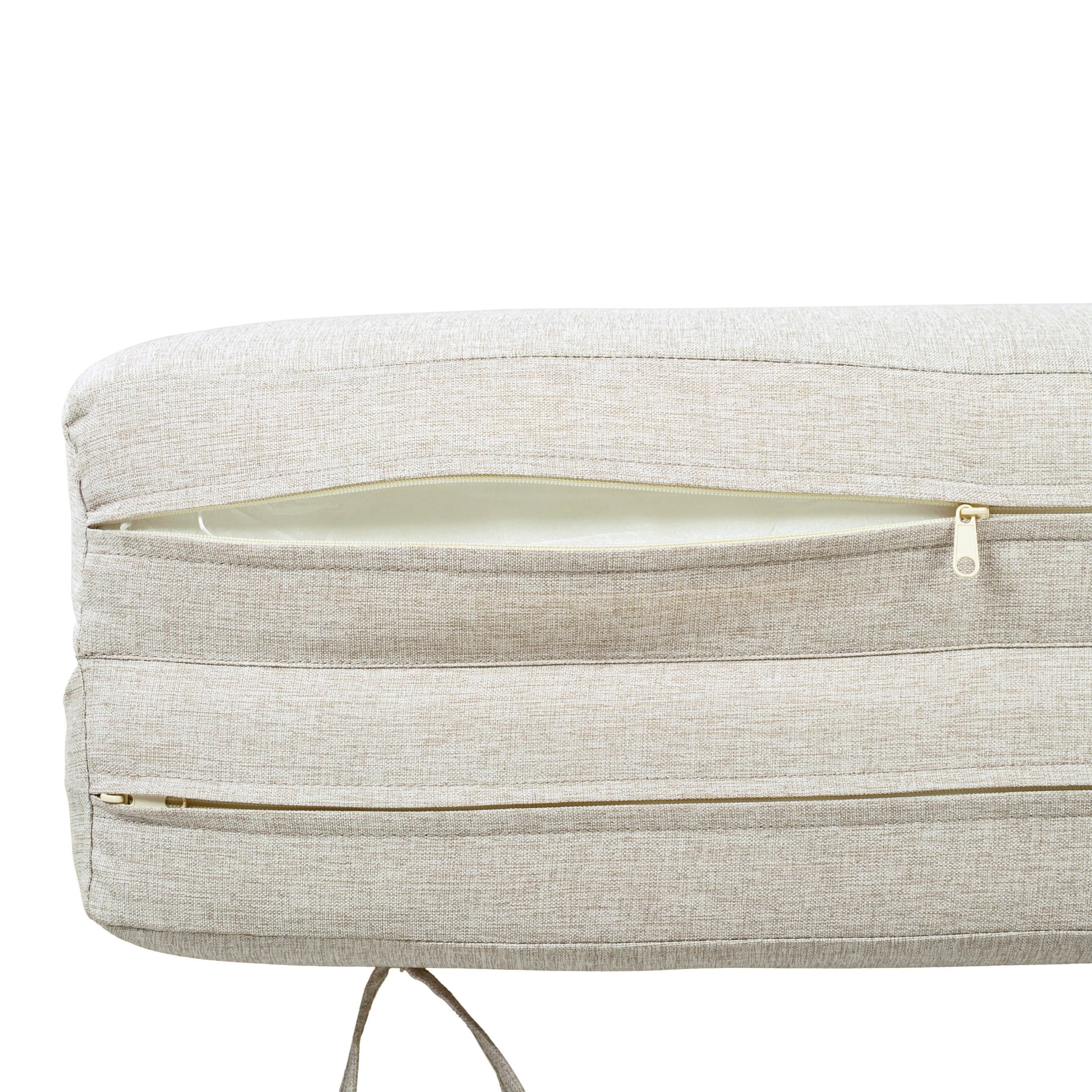 Christopher Knight Home Outdoor Chaise Lounge Cushion Only, Removable Cover, Beige