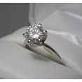thumbnail image 3 of 2Ct Lab Created Diamond Round Cut Solitaire Women's Fancy Ring 14K White Gold Plated, 3 of 5