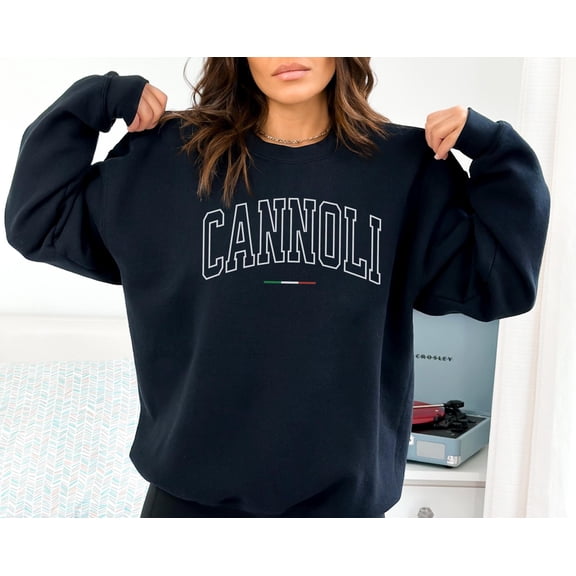 Cannoli Italian Sweatshirt Italian Pastry Shirt Italian Pride Shirt Varisty Sweatshirt Funny Italian Foodie Shirt Holy Cannoli Crewneck