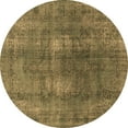 thumbnail image 1 of Ahgly Company Indoor Round Oriental Brown Industrial Area Rugs, 3' Round, 1 of 4
