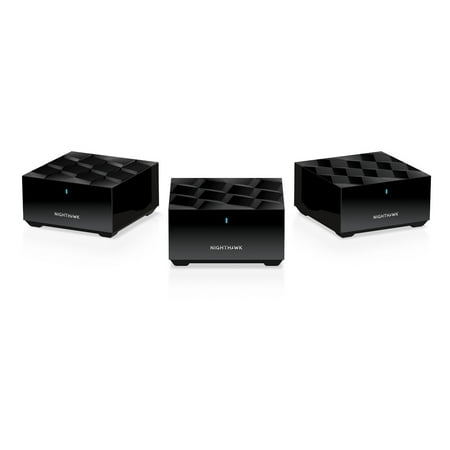 UPC: 0606449154955 | NETGEAR – Nighthawk AX1800 Mesh WiFi 6 System with Router + 2 Satellite Extenders 1.8Gbps (MK63S)