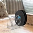 thumbnail image 4 of KAKOWELY Porte-Disques Vinyles pour Rangement de Vinyles Moderne en Acier Inoxydable 1 Ensemble pour Salon, 4 of 8