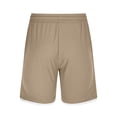 thumbnail image 4 of successthop Mens Soccer Shorts Strecthy Sweatpant Shorts Drawstring Bottoms Big and Tall Beachwear Workout Clothes Khaki S, 4 of 7