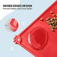 thumbnail image 4 of Silicone Pet Feeding Mat, Waterproof Mat For Dog And ls, Raised Edges, Anti-slip Tray Mats, 4 of 5