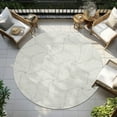 thumbnail image 6 of Addison Rugs Chantille Indoor/Outdoor Transitional Geometric Ivory Washable Round Rug, 8' x 8', 6 of 6