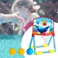 thumbnail image 4 of Aro de baloncesto de piscina flotante de plástico, de deportes de ejercicio juguetes de piscina interactivos para a partir de 6 Sunnimix aro de baloncesto de la piscina, 4 of 6